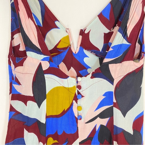 Free People Floral tank mini dress/long shirt, size Small - Picture 7 of 15